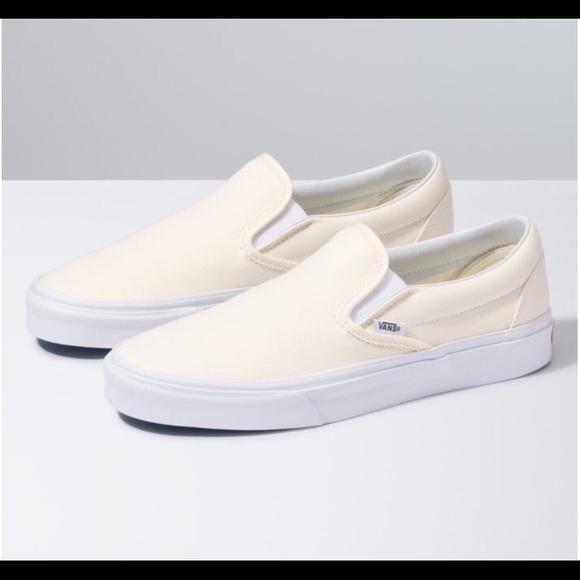 cream colored vans